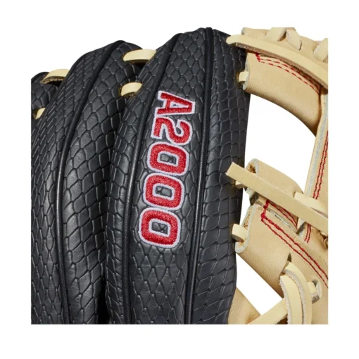 2021 Wilson A2000 PF88SS Pedroia Fit 11.25" Infield Baseball Glove: WTA20RB20PF88SS -Sports Gear Shop WBW100107 5 A2000 IF PF88SS 1125 BlackSnakeSS Blonde Red.png.cq5dam.web .1200.1200