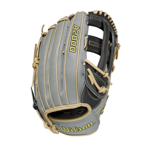 2021 Wilson A2000 1799SS 12.75" SuperSkin Outfield Baseball Glove: WBW1001121275 -Sports Gear Shop WBW100112 0 A2000 OF 1799SS 1275 Black GreySS Blonde.png.cq5dam.web .1200.1200