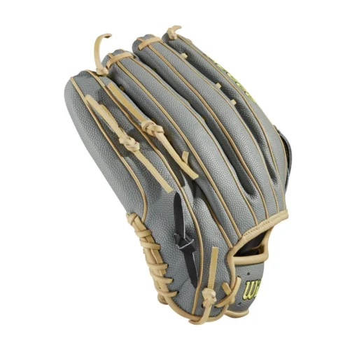 2021 Wilson A2000 1799SS 12.75" SuperSkin Outfield Baseball Glove: WBW1001121275 -Sports Gear Shop WBW100112 3 A2000 OF 1799SS 1275 Black GreySS Blonde.png.cq5dam.web .1200.1200