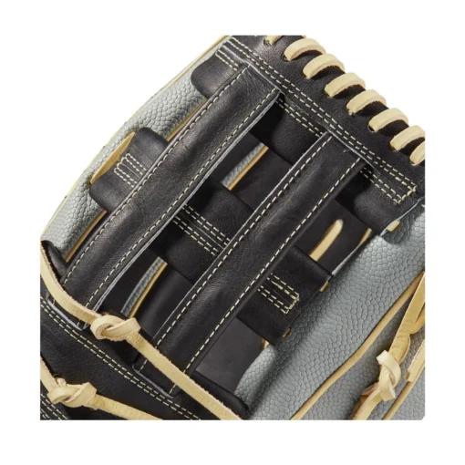 2021 Wilson A2000 1799SS 12.75" SuperSkin Outfield Baseball Glove: WBW1001121275 -Sports Gear Shop WBW100112 4 A2000 OF 1799SS 1275 Black GreySS Blonde.png.cq5dam.web .1200.1200