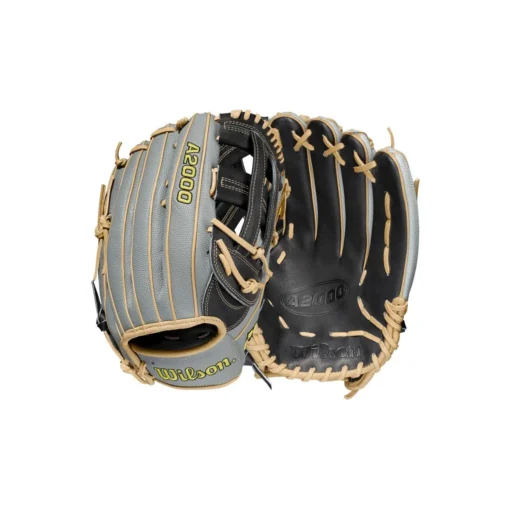 2021 Wilson A2000 1799SS 12.75" SuperSkin Outfield Baseball Glove: WBW1001121275 -Sports Gear Shop WBW100112 8 A2000 OF 1799SS 1275 Black GreySS Blonde.png.cq5dam.web .1200.1200