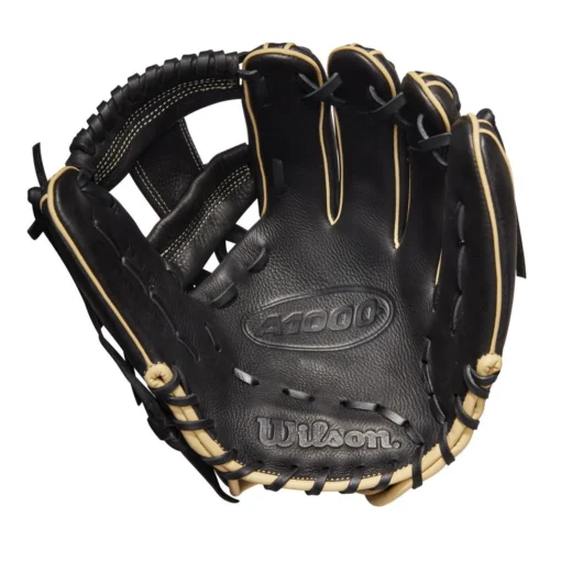 2022 Wilson A1000 DP15 11.5" Infield Baseball Glove: WTA10RB22DP15 -Sports Gear Shop WBW100132 1 A1000 DP15 IF 115 Blue Black Blonde.png.cq5dam.web .1200.1200