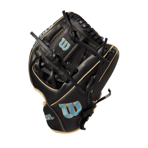 2022 Wilson A1000 DP15 11.5" Infield Baseball Glove: WTA10RB22DP15 -Sports Gear Shop WBW100132 2 A1000 DP15 IF 115 Blue Black Blonde.png.cq5dam.web .1200.1200