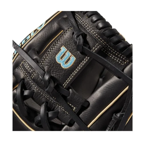 2022 Wilson A1000 DP15 11.5" Infield Baseball Glove: WTA10RB22DP15 -Sports Gear Shop WBW100132 4 A1000 DP15 IF 115 Blue Black Blonde.png.cq5dam.web .1200.1200