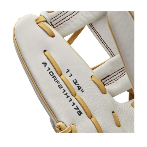 2022 Wilson A1000 H175 11.75" Infield Fastpitch Softball Glove: WTA10RF22H1175 -Sports Gear Shop WBW100178 6 A1000 FP H IF 1175 White Blonde.png.cq5dam.web .1200.1200