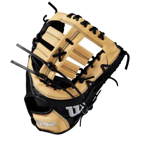 2021 Wilson A2K Jose Abreu GM JAB79 12.5" Baseball First Base Mitt: WTA2KRB21JAB79GM -Sports Gear Shop WBW100233 2 A2K Jose Abreu GM 125 BlackSS Blonde.png.cq5dam.web .1200.1200