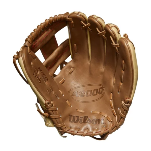 2022 Wilson A2000 1786 11.5" Infield Baseball Glove: WTA20RB221786 -Sports Gear Shop WBW100390 1 A2000 Leather 1786 IF 115 Blonde SaddleTan.png.cq5dam.web .1200.1200