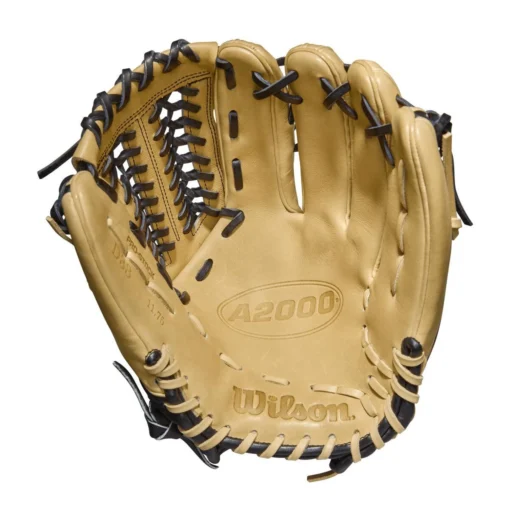 2022 Wilson A2000 D33 11.75" Pitcher's Baseball Glove: WTA20RB22D33 -Sports Gear Shop WBW100393 1 A2000 Leather D33 1175 Blonde Black.png.cq5dam.web .1200.1200