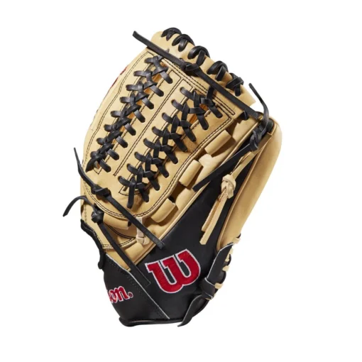 2022 Wilson A2000 D33 11.75" Pitcher's Baseball Glove: WTA20RB22D33 -Sports Gear Shop WBW100393 2 A2000 Leather D33 1175 Blonde Black.png.cq5dam.web .1200.1200