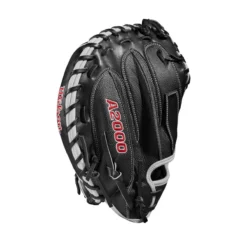 2022 Wilson A2000 M1DSS 33.5" Catcher's Mitt: WTA20RB22M1DSS -Sports Gear Shop WBW100401 3 A2000 M1D C 335 Black White Red.png.cq5dam.web .1200.1200