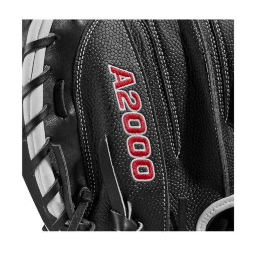 2022 Wilson A2000 M1DSS 33.5" Catcher's Mitt: WTA20RB22M1DSS -Sports Gear Shop WBW100401 5 A2000 M1D C 335 Black White Red.png.cq5dam.web .1200.1200