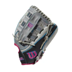 Wilson A2000 SCSP13SS 13" Slowpitch Softball Fielding Glove: WBW10040213 -Sports Gear Shop WBW100402 2 A2000 SP13 SC 13 GreyDimpled GreySS BlackSS.png.cq5dam.web .1200.1200