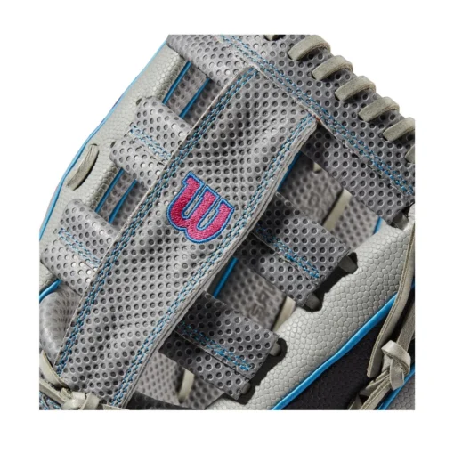 Wilson A2000 SCSP13SS 13" Slowpitch Softball Fielding Glove: WBW10040213 -Sports Gear Shop WBW100402 4 A2000 SP13 SC 13 GreyDimpled GreySS BlackSS.png.cq5dam.web .1200.1200