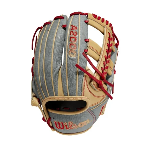 2023 Wilson A2000 1785 Super Skin 11.75" Infield Baseball Glove: WBW1009711175 -Sports Gear Shop WBW100971 0 A2000 IF 1785SS 1175 GreySS Blonde Red.png.cq5dam.web .1200.1200