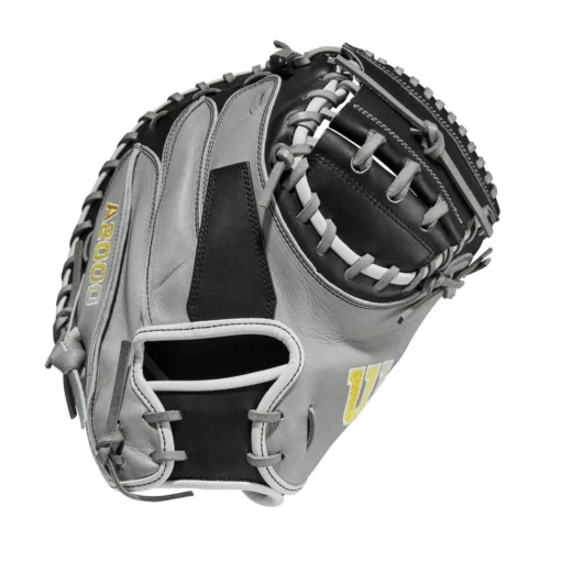 2023 Wilson A2000 M2 33.5" Baseball Catcher's Mitt: WBW100977335 -Sports Gear Shop WBW100977 0 A2000 C M2SS 335 Grey Black.png.cq5dam.web .1200.1200