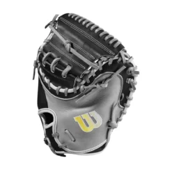 2023 Wilson A2000 M2 33.5" Baseball Catcher's Mitt: WBW100977335 -Sports Gear Shop WBW100977 2 A2000 C M2SS 335 Grey Black.png.cq5dam.web .1200.1200