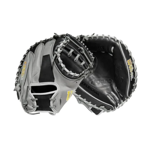 2023 Wilson A2000 M2 33.5" Baseball Catcher's Mitt: WBW100977335 -Sports Gear Shop WBW100977 8 A2000 C M2SS 335 Grey Black.png.cq5dam.web .1200.1200