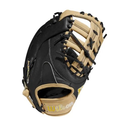 2023 Wilson A2000 1679 Super Skin 12.5" Baseball First Base Mitt: WBW100979125 -Sports Gear Shop WBW100979 0 A2000 1B 1679SS 125 Black BlackSS Blonde.png.cq5dam.web .1200.1200