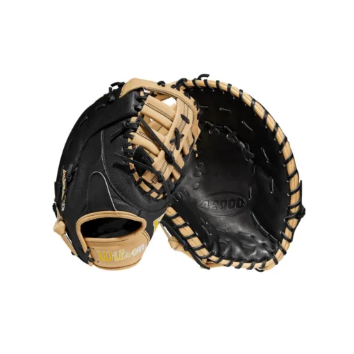 2023 Wilson A2000 1679 Super Skin 12.5" Baseball First Base Mitt: WBW100979125 -Sports Gear Shop WBW100979 8 A2000 1B 1679SS 125 Black BlackSS Blonde.png.cq5dam.web .1200.1200