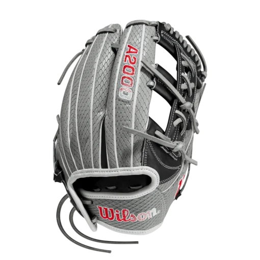 2023 Wilson A2000 FP75SS 11.75" Infield Fastpitch Glove: WBW1009911175 -Sports Gear Shop WBW100991 0 A2000 FP FP75SS 1175 GreySnakeSS Black Red