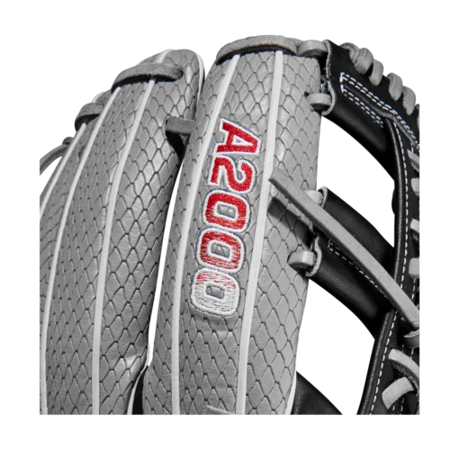 2023 Wilson A2000 FP75SS 11.75" Infield Fastpitch Glove: WBW1009911175 -Sports Gear Shop WBW100991 5 A2000 FP FP75SS 1175 GreySnakeSS Black Red