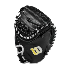 2023 Wilson A2000 M1DSS 33.5" Baseball Catcher's Mitt: WBW100995335 -Sports Gear Shop WBW100995 2 A2000 C M1DSC 335 BlackSS BlackDimple White WilsonGold