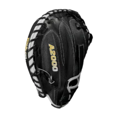 2023 Wilson A2000 M1DSS 33.5" Baseball Catcher's Mitt: WBW100995335 -Sports Gear Shop WBW100995 3 A2000 C M1DSC 335 BlackSS BlackDimple White WilsonGold