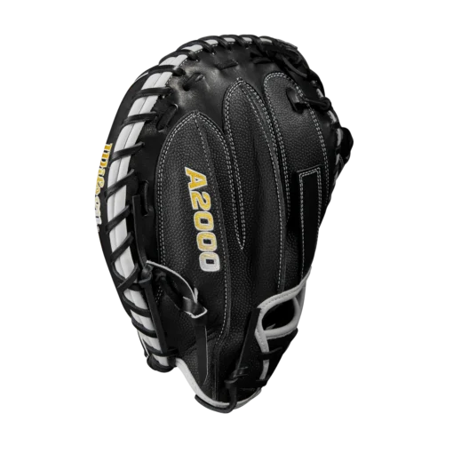 2023 Wilson A2000 M1DSS 33.5" Baseball Catcher's Mitt: WBW100995335 -Sports Gear Shop WBW100995 3 A2000 C M1DSC 335 BlackSS BlackDimple White WilsonGold