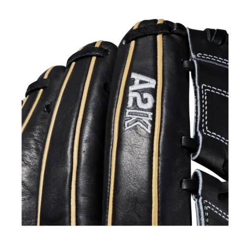 2020 Wilson A2K 12" Pitchers Baseball Glove: WTA2KRB20B2 -Sports Gear Shop WTA2KRB20B2 5 A2K Pitcher B212 12 Black Blonde Alt 04