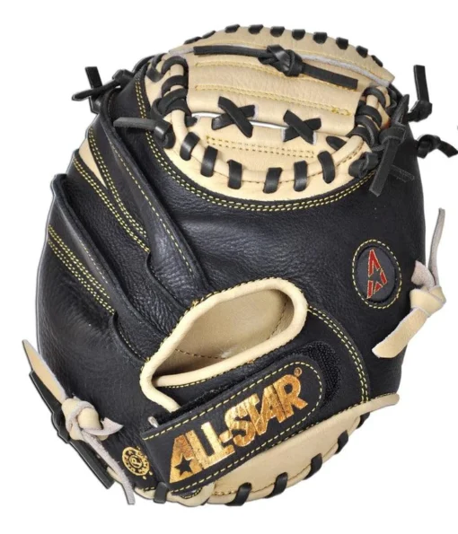 All-Star All Star Pro Series "The Pocket" 27" Training Baseball Catcher's Mitt: CM100TM -Sports Gear Shop cm100tm bk laces back 720x 32a01893 fcb5 4459 8e0b 581cd541ca9d