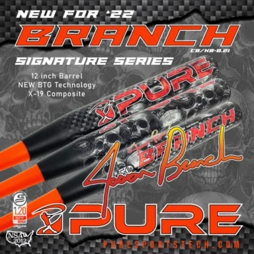 2022 PURE Sports Jason Branch Signature 2PC 12" USSSA Slowpitch Softball Bat -Sports Gear Shop image2