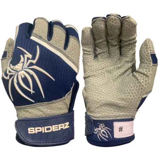 2022 Spiderz PRO Model Batting Gloves: Navy Blue/White -Sports Gear Shop pronavywhite